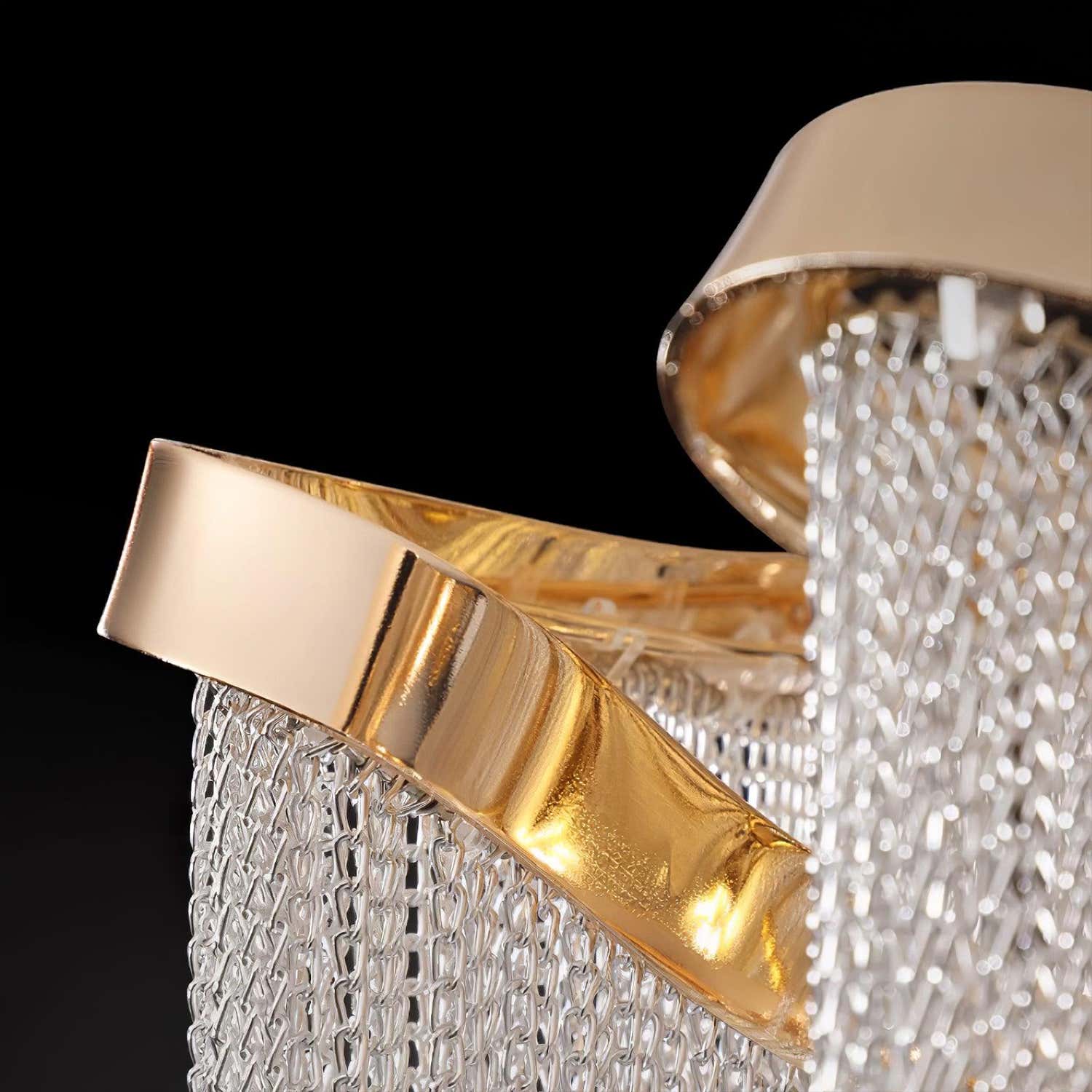 Teresa Cadena Chain Tassel Flush Mount 31"W