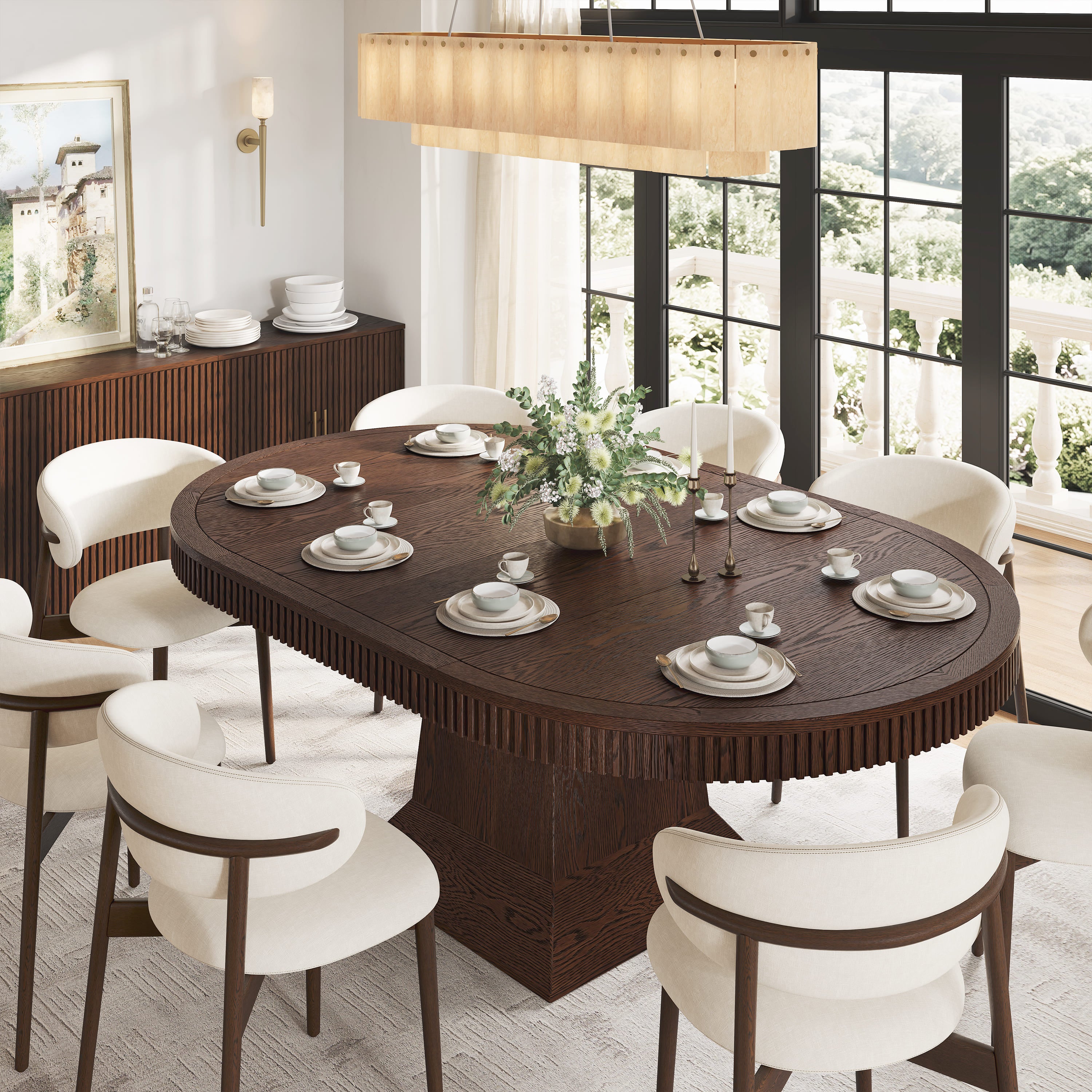 Ansel Dining Table 54" To 85"