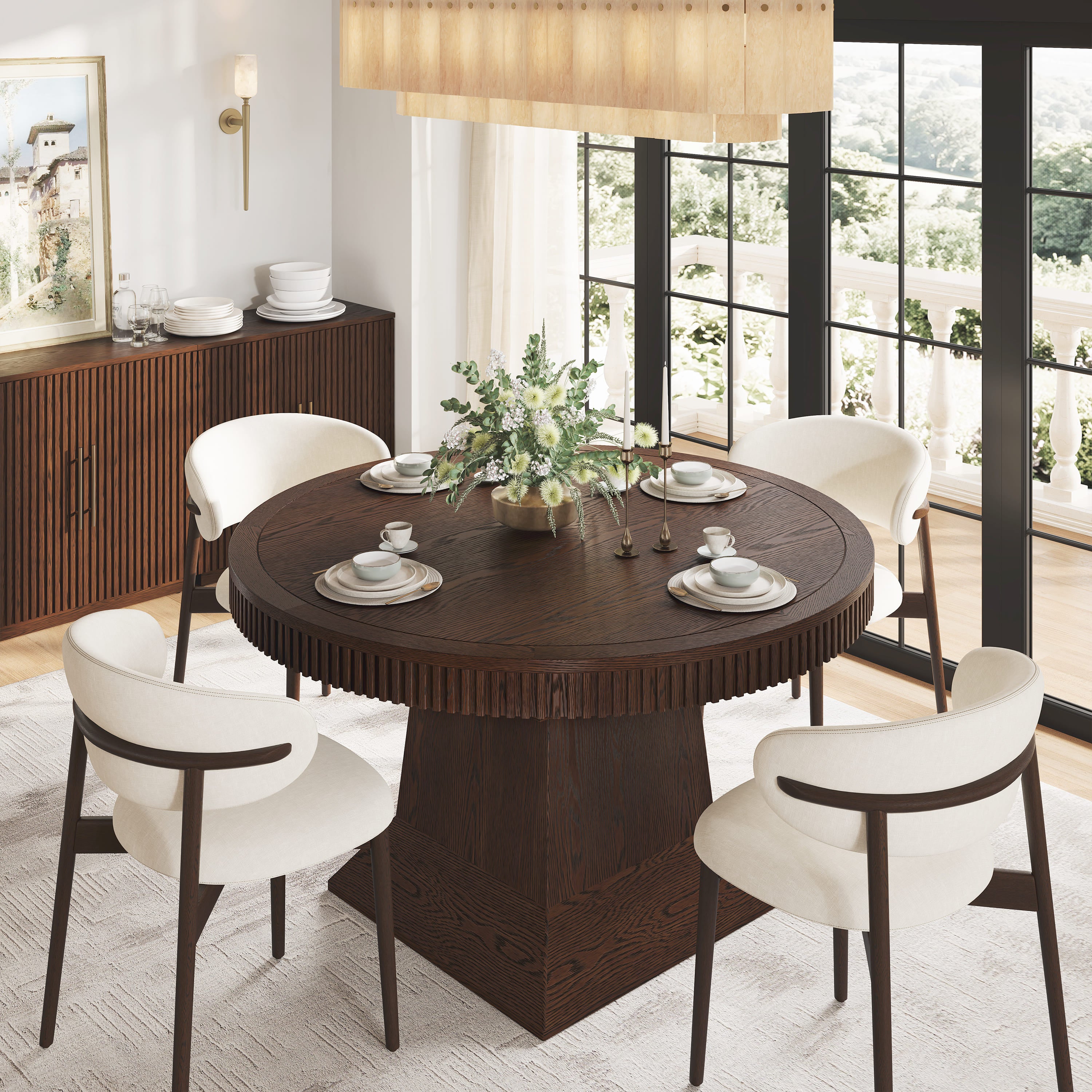 Ansel Dining Table 54" To 85"
