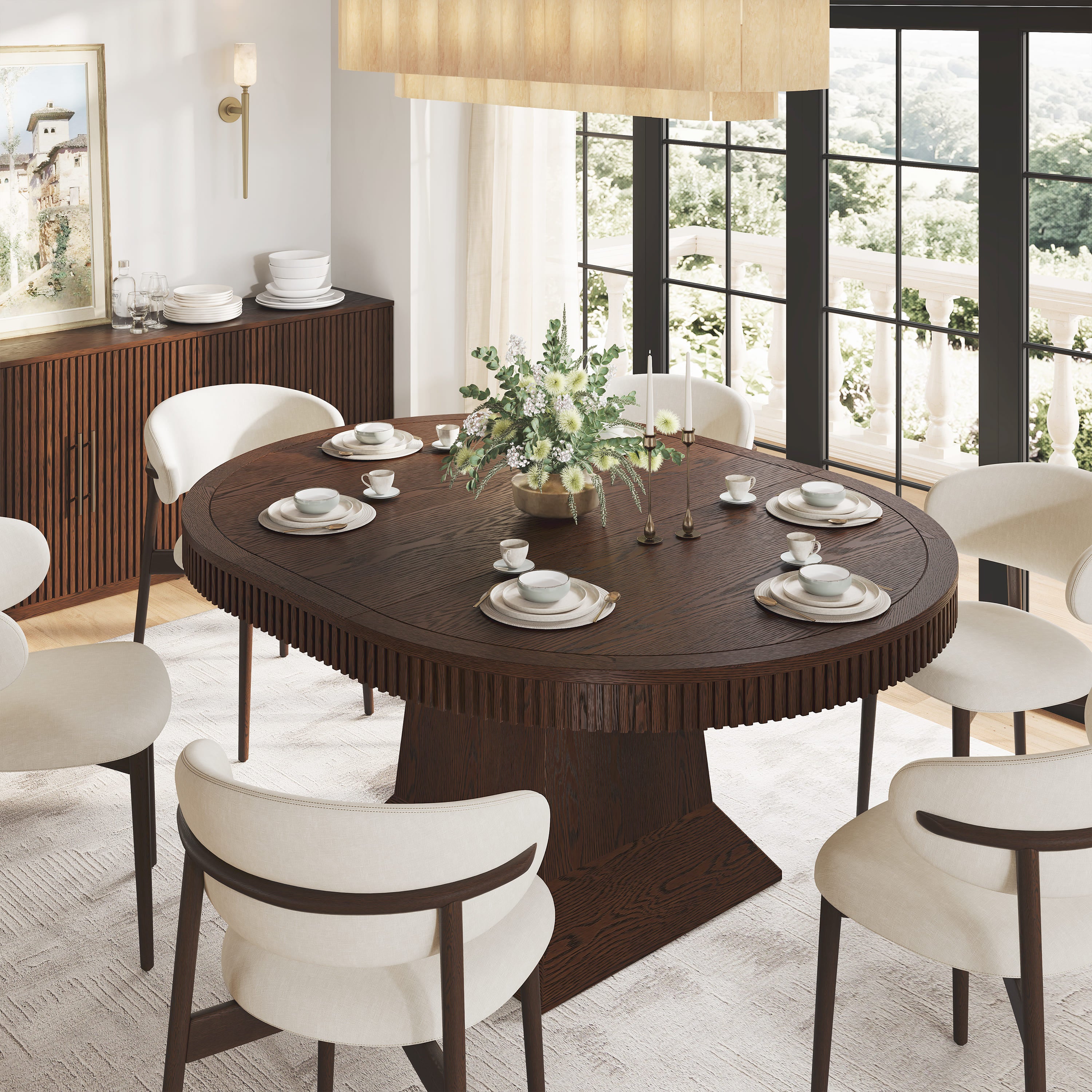 Ansel Dining Table 54" To 85"