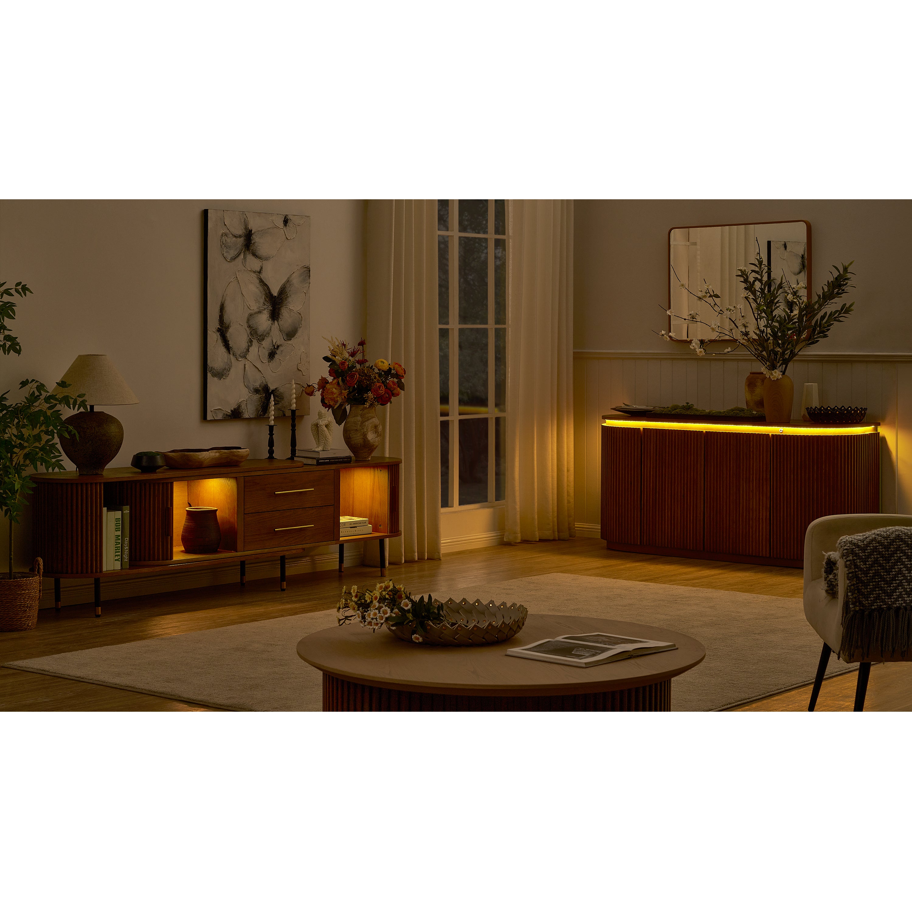 Ewan Oak Sideboard 63"