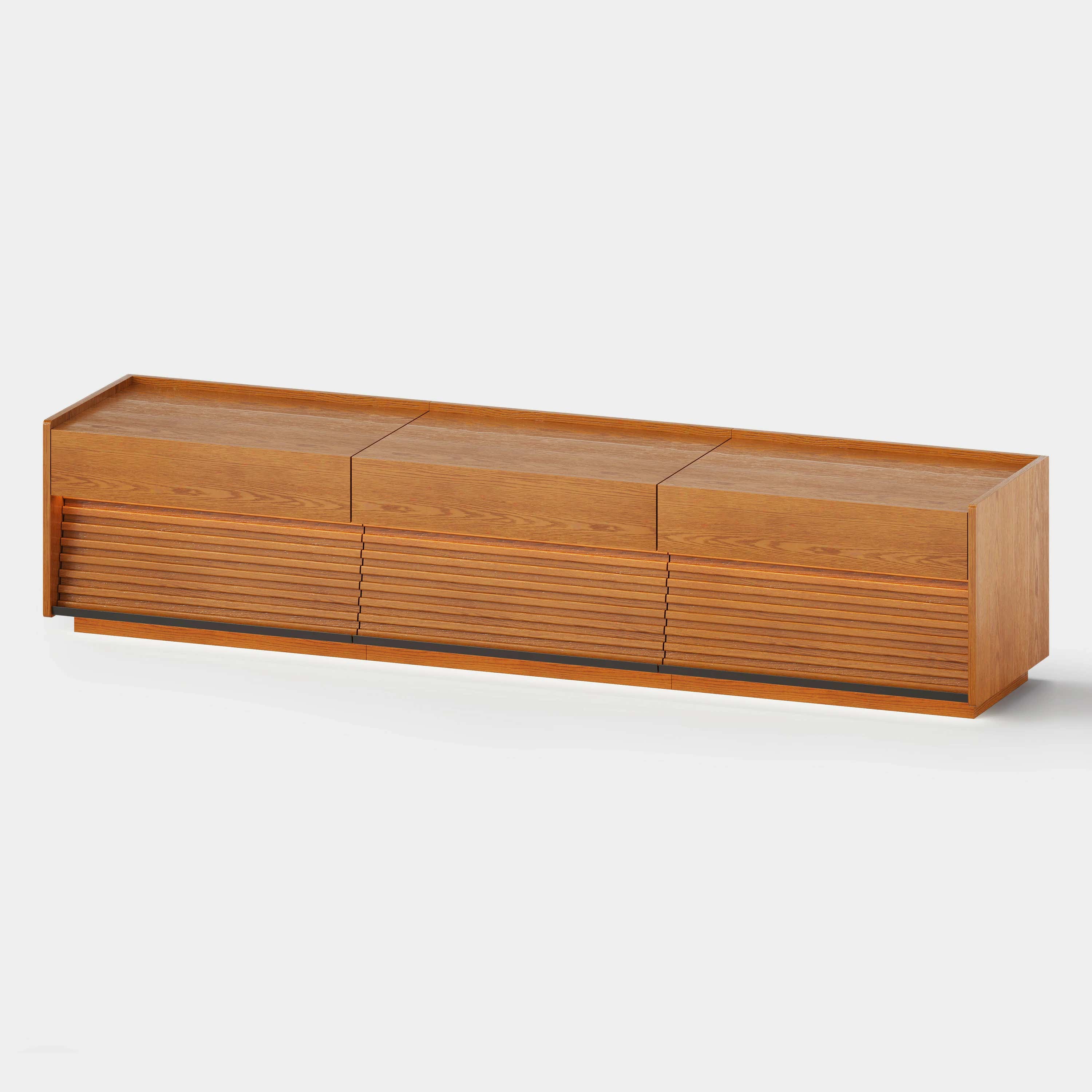 Devon Oak Media Console 71"