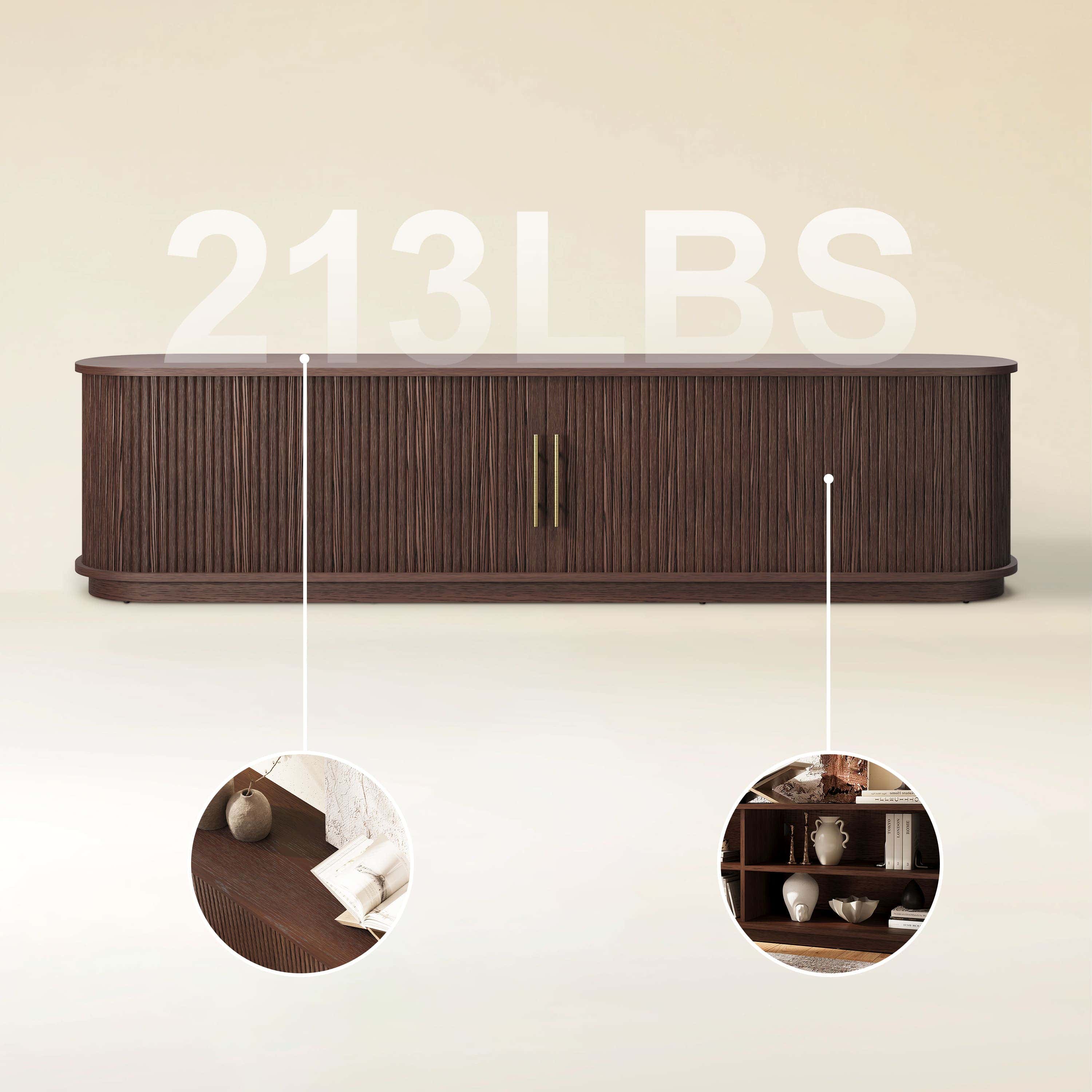 Sledin Sliding Door Media Console 84"W