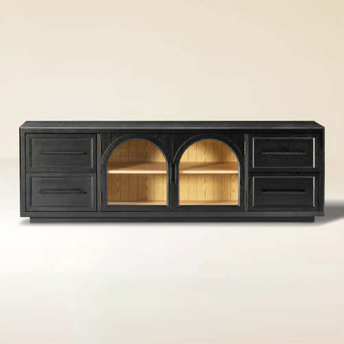 Alvar Oak Media Console 80"W