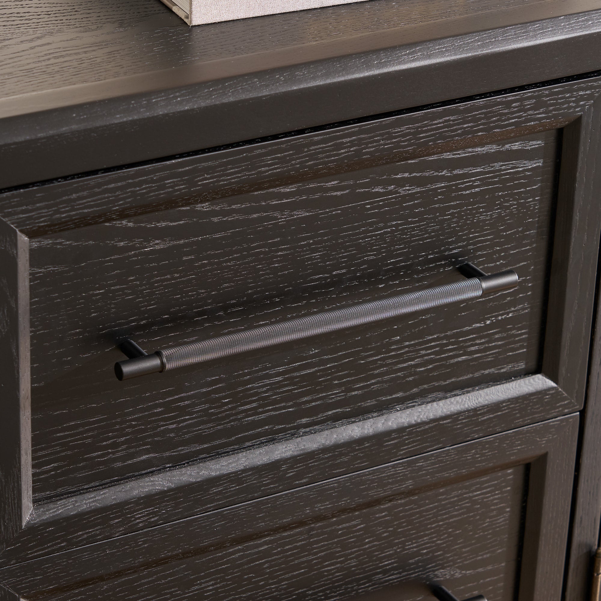 Alvar Oak Media Console and Sideboard Set