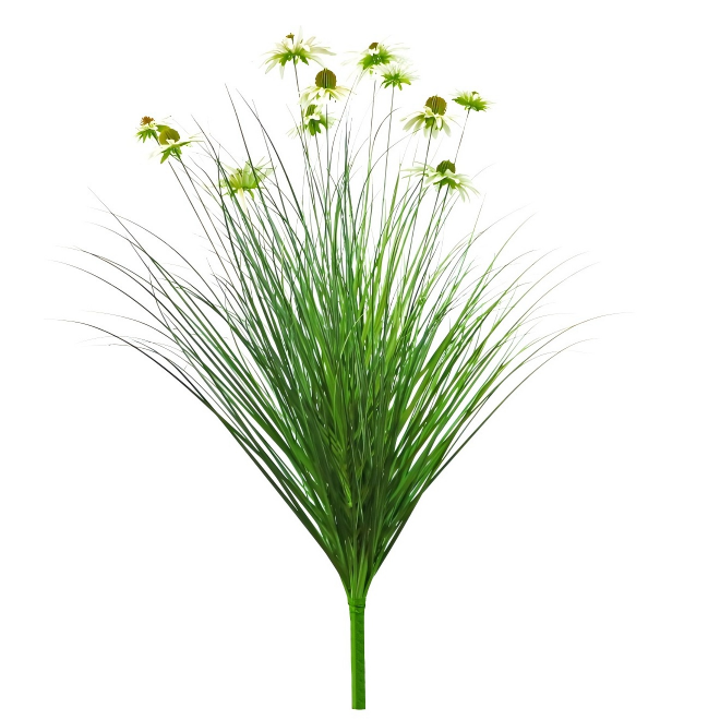 Artificial 11-Head Chrysanthemum Spray 47"H