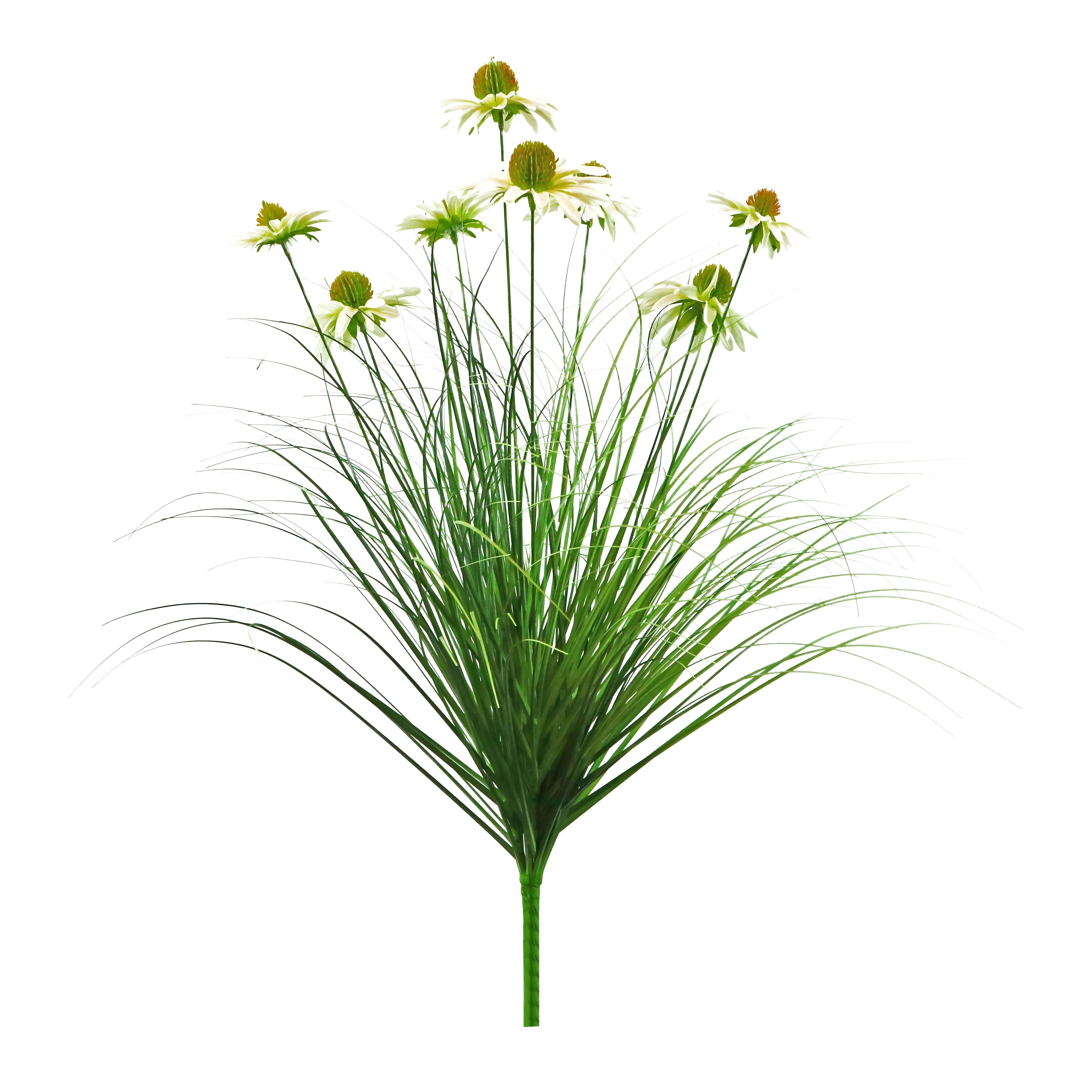 Artificial 8-Head Chrysanthemum Spray 30"H