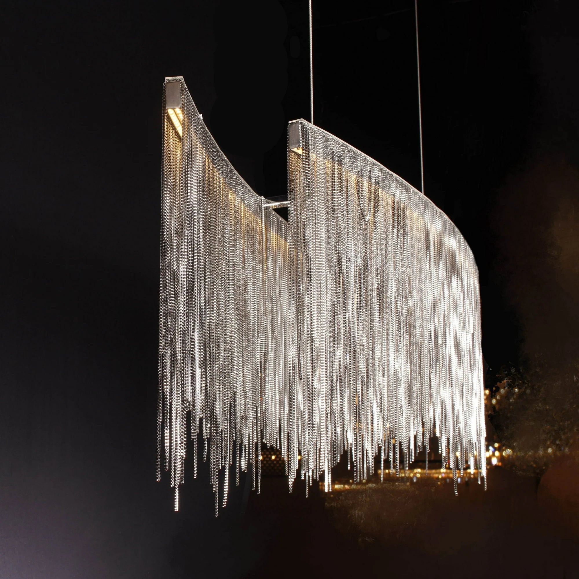 Teresa Cadena Metal Tassel Dining Room Light 47"W