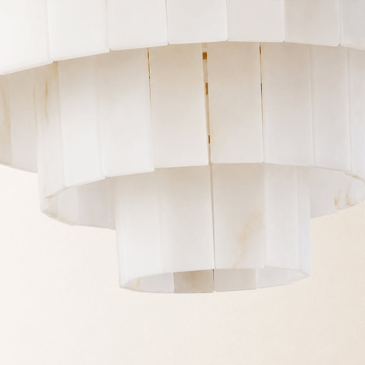 Montrava Alabaster Tiered Round Chandelier
