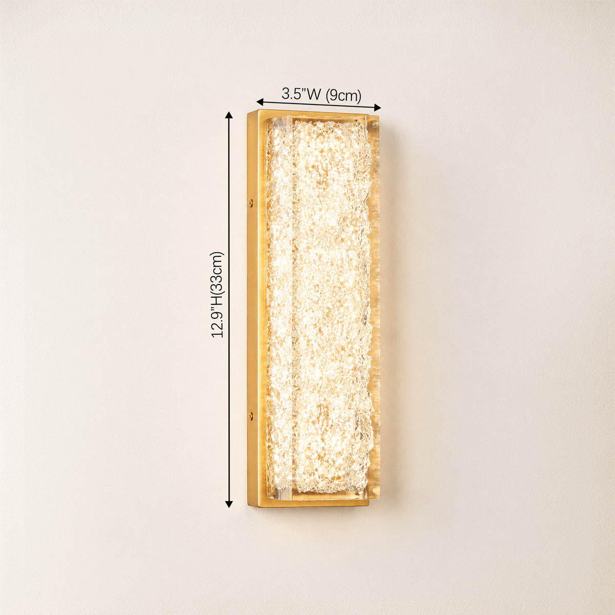 Astris Linear Resin Wall Sconce size-image