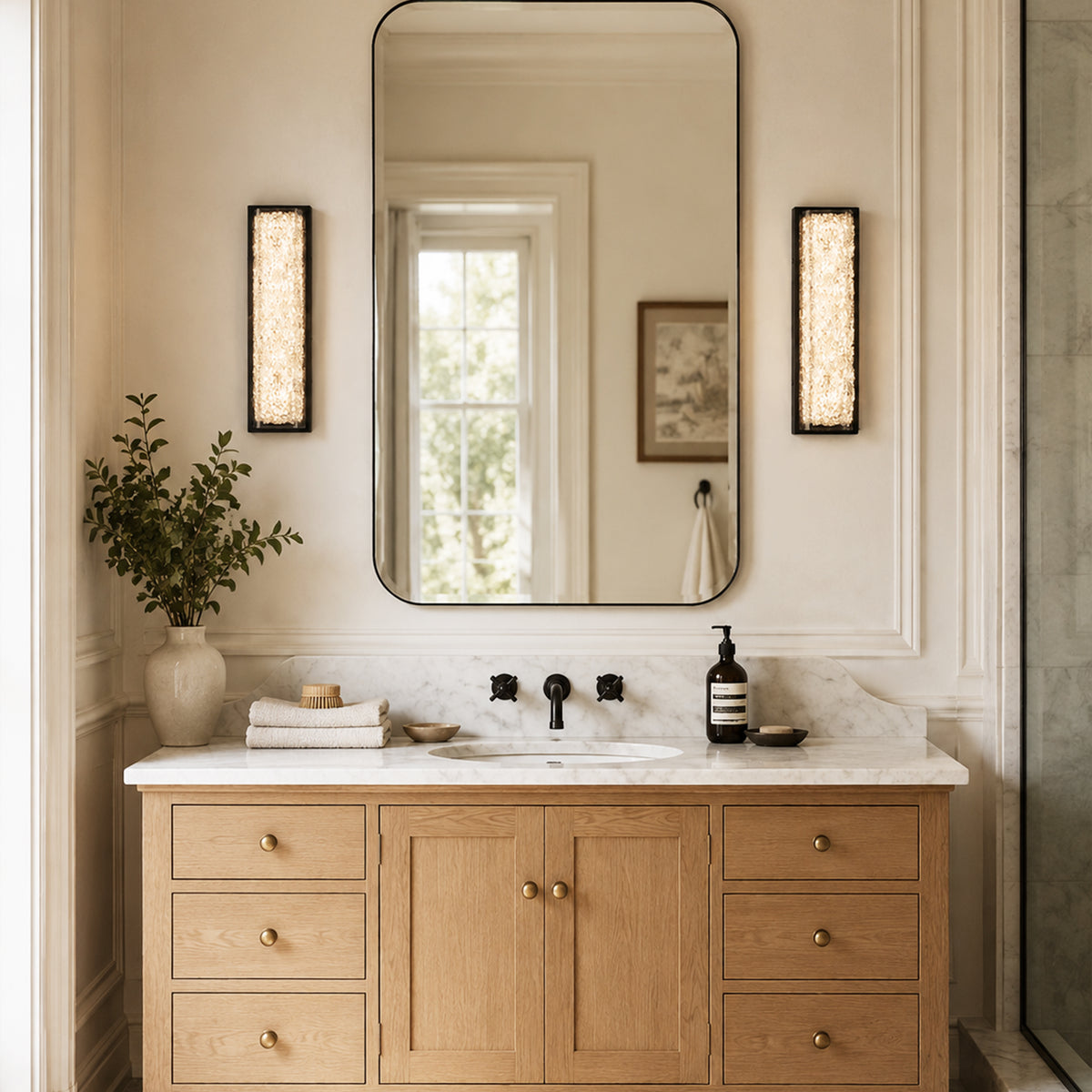 Astris Linear Resin Wall Sconce size-image