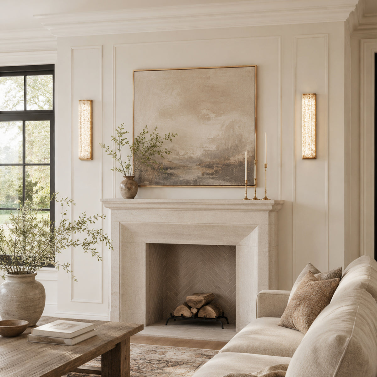 Astris Linear Resin Wall Sconce size-image