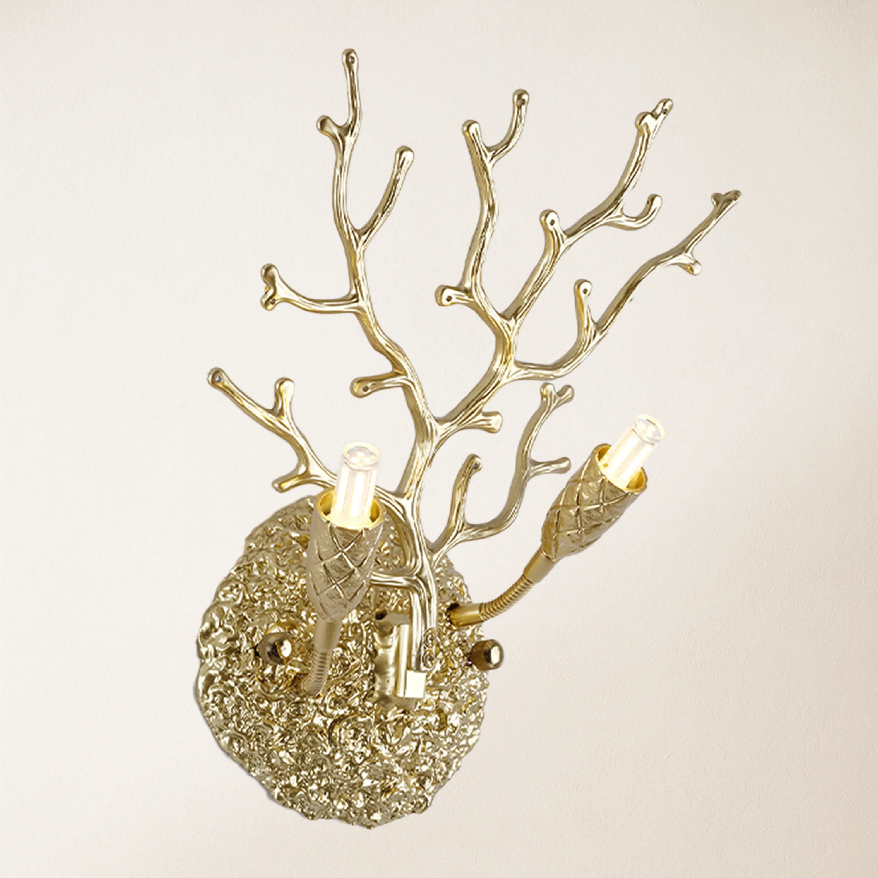 Lustre Branches Crystal Wall Sconce 10"W