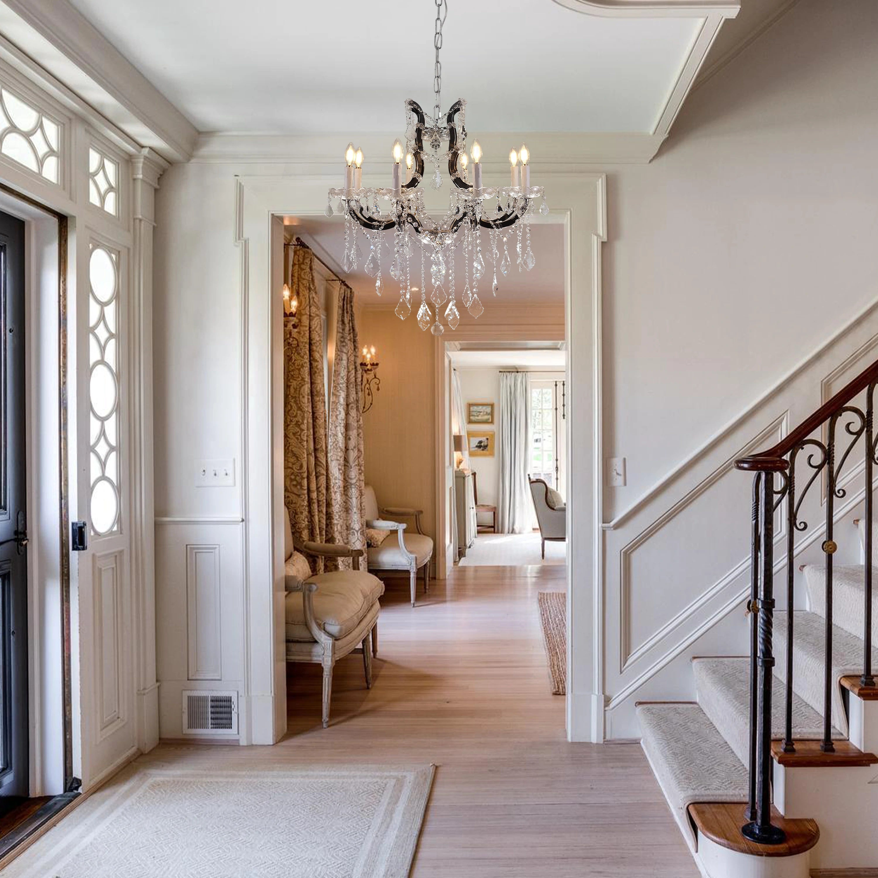 Roco Crystal Classical Round Chandelier 18"D