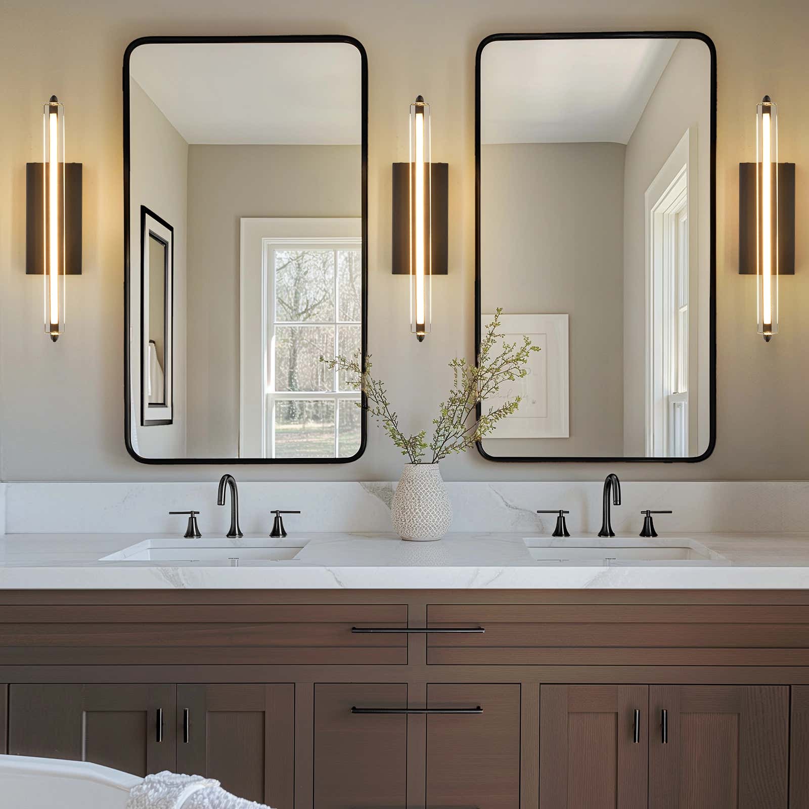 Clara Glow Crystal Single Wall Sconce 19"