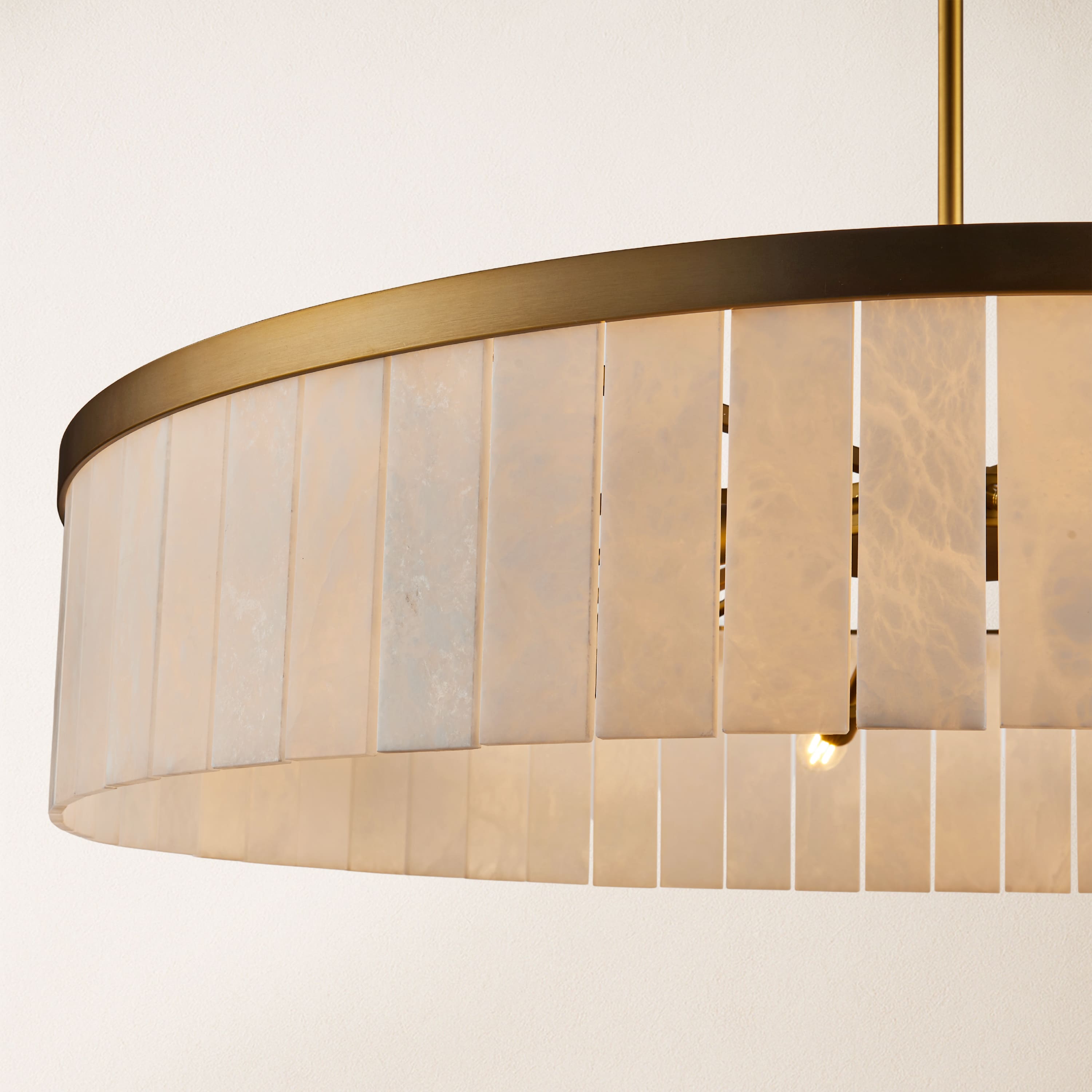 Solmare Alabaster Round Chandelier 41.3"D
