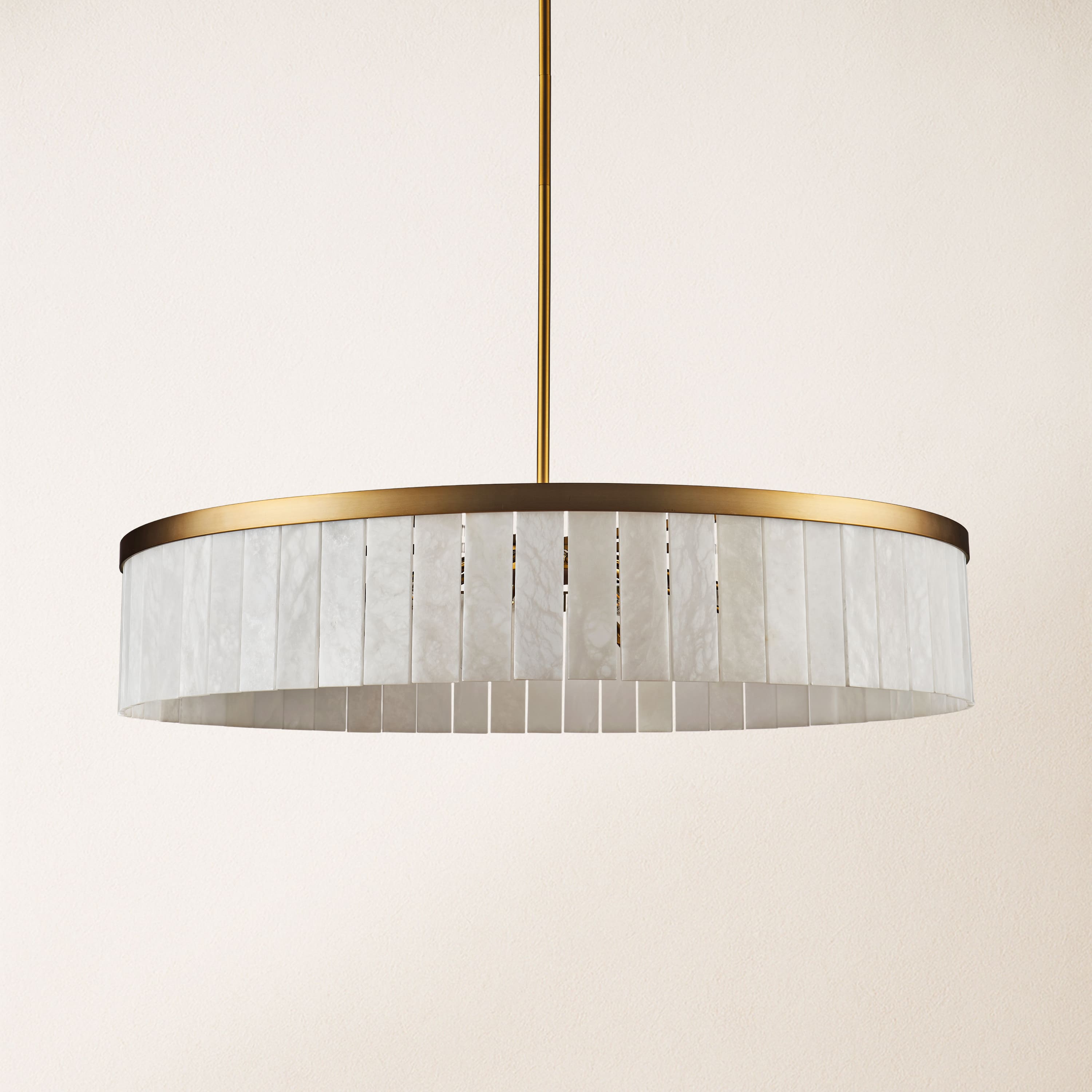 Solmare Alabaster Round Chandelier 41.3"D