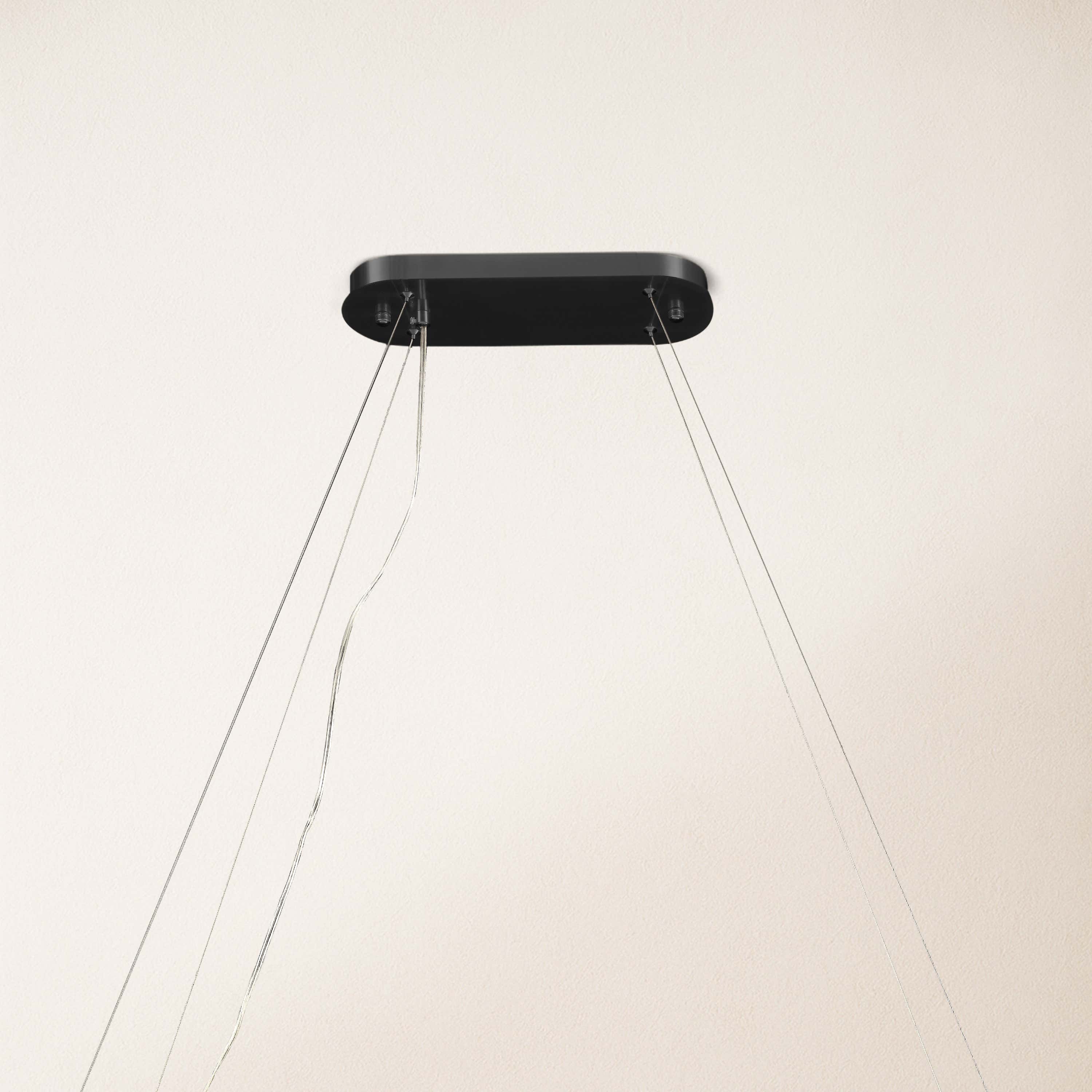 Sawyer Alabaster Oval Chandelier 54"