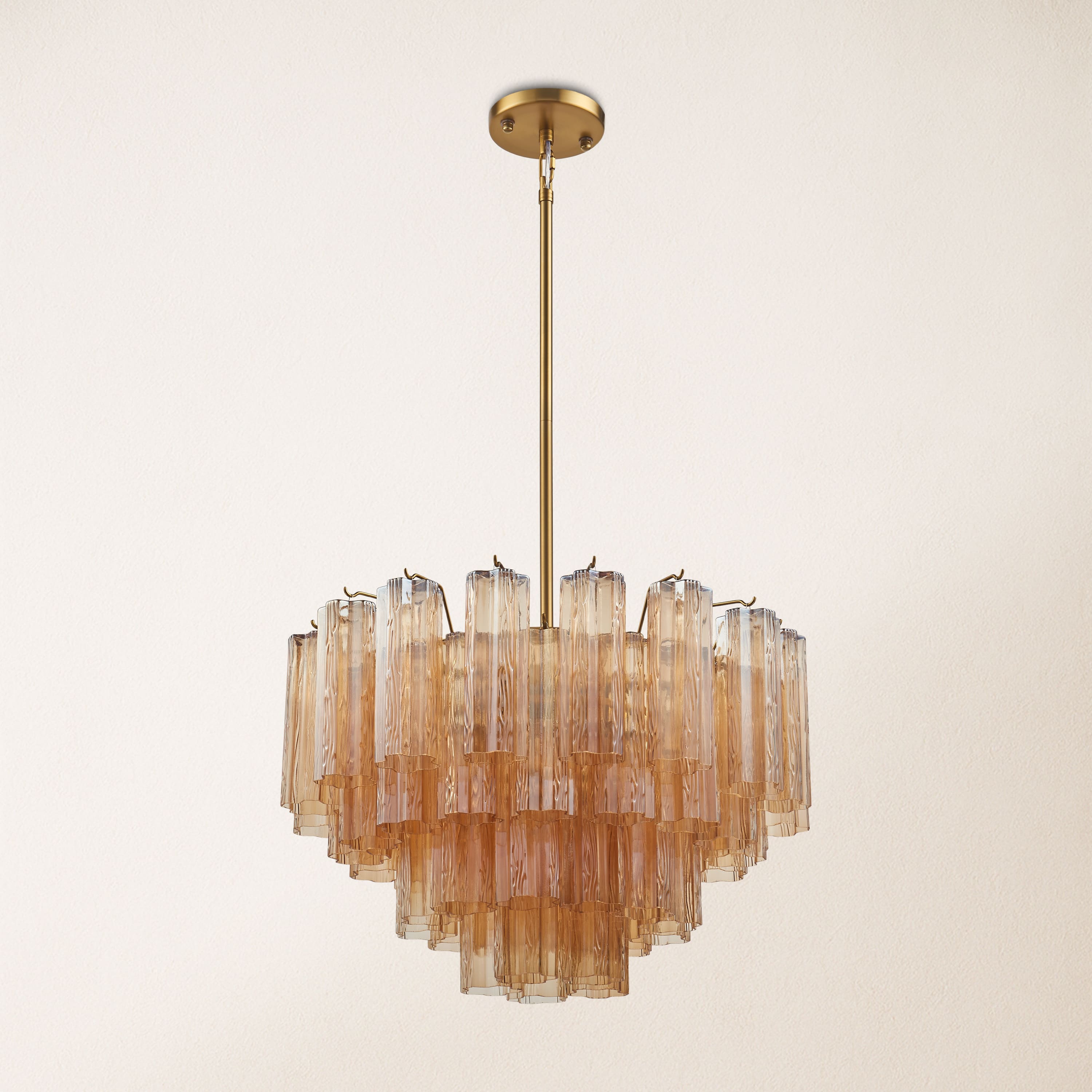 Dawel Glass Round Chandelier 24"D