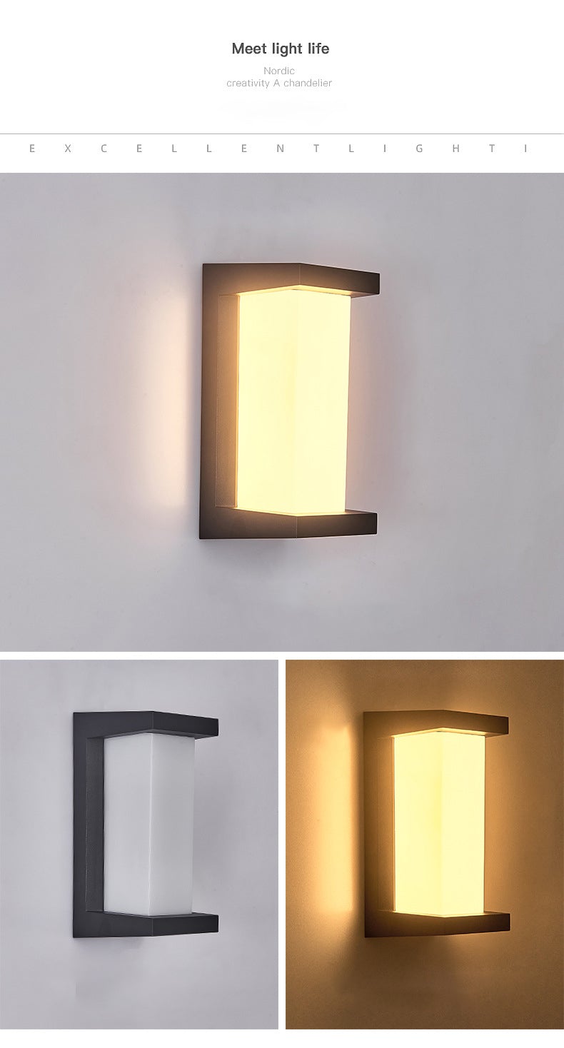 Infinityx Geometric Waterproof Outdoor Wall Light