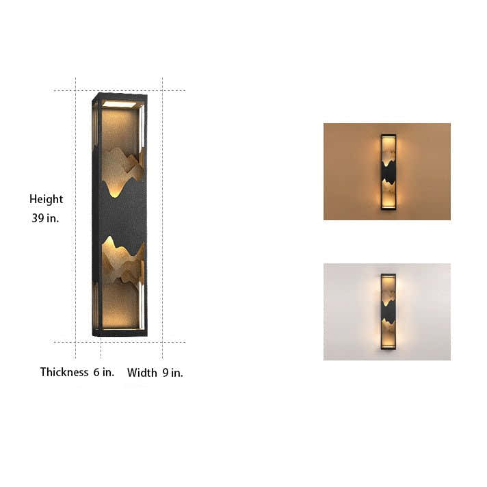 Terranea Mountain Scenery Outdoor Wall Light