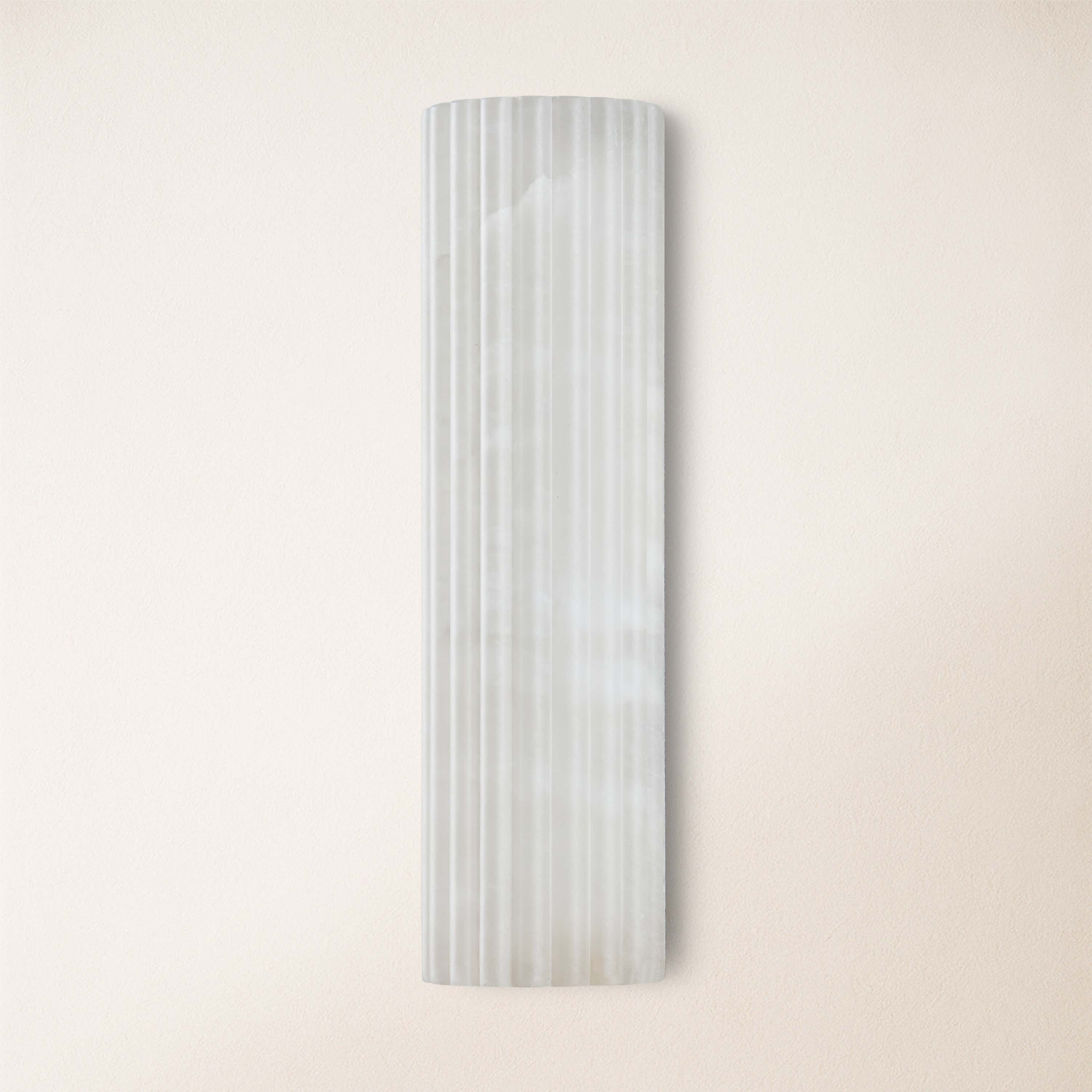 Luminare Resin Fluted Wall Sconce 12"H