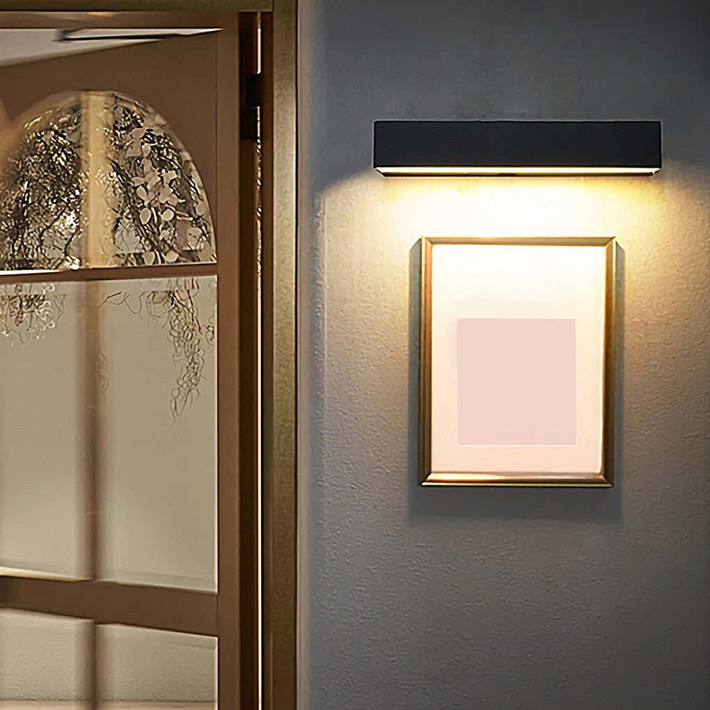 Hailguard Matte Rectangle LED Outdoor Wall Light