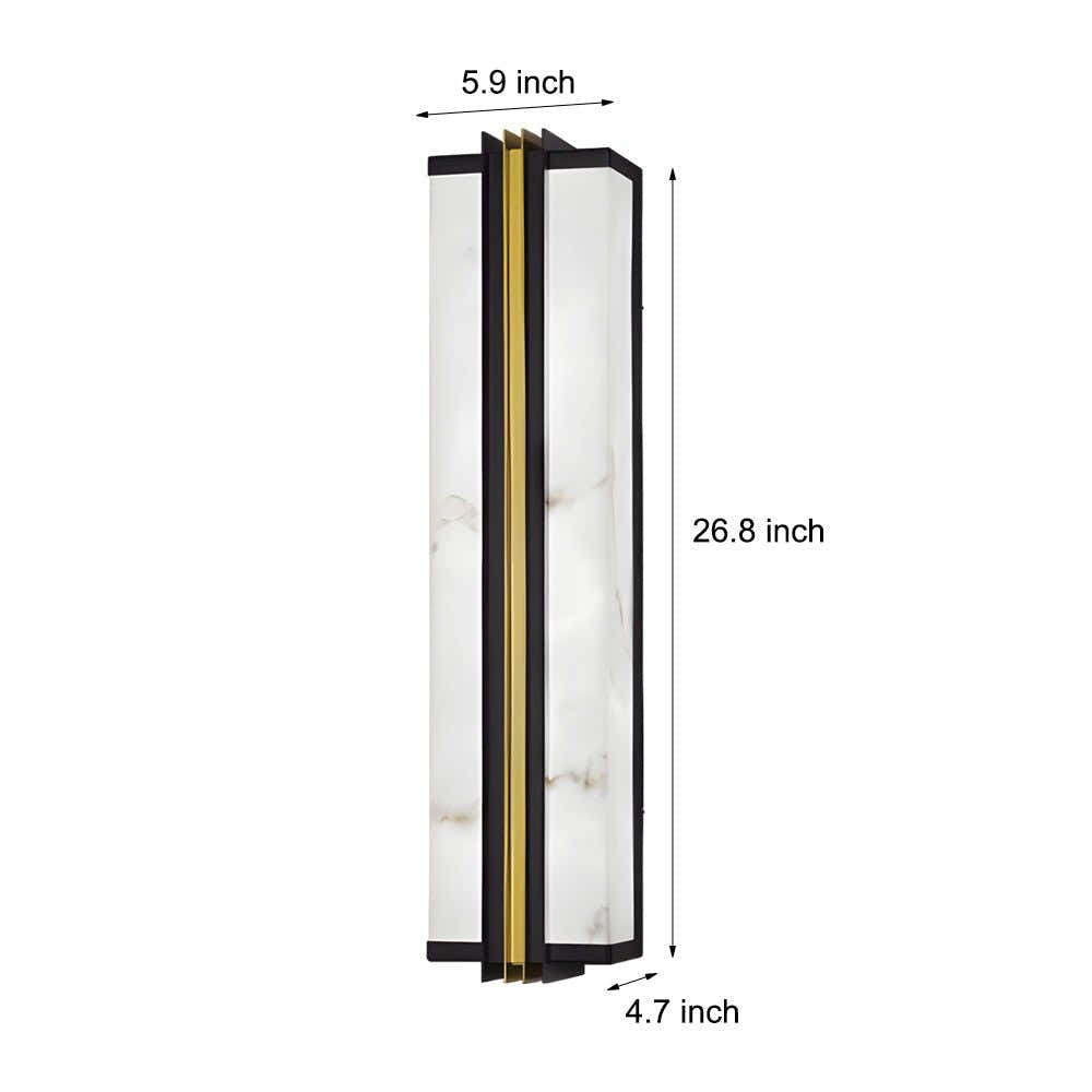 Voidray Resin Marble Shade Outdoor Wall Light