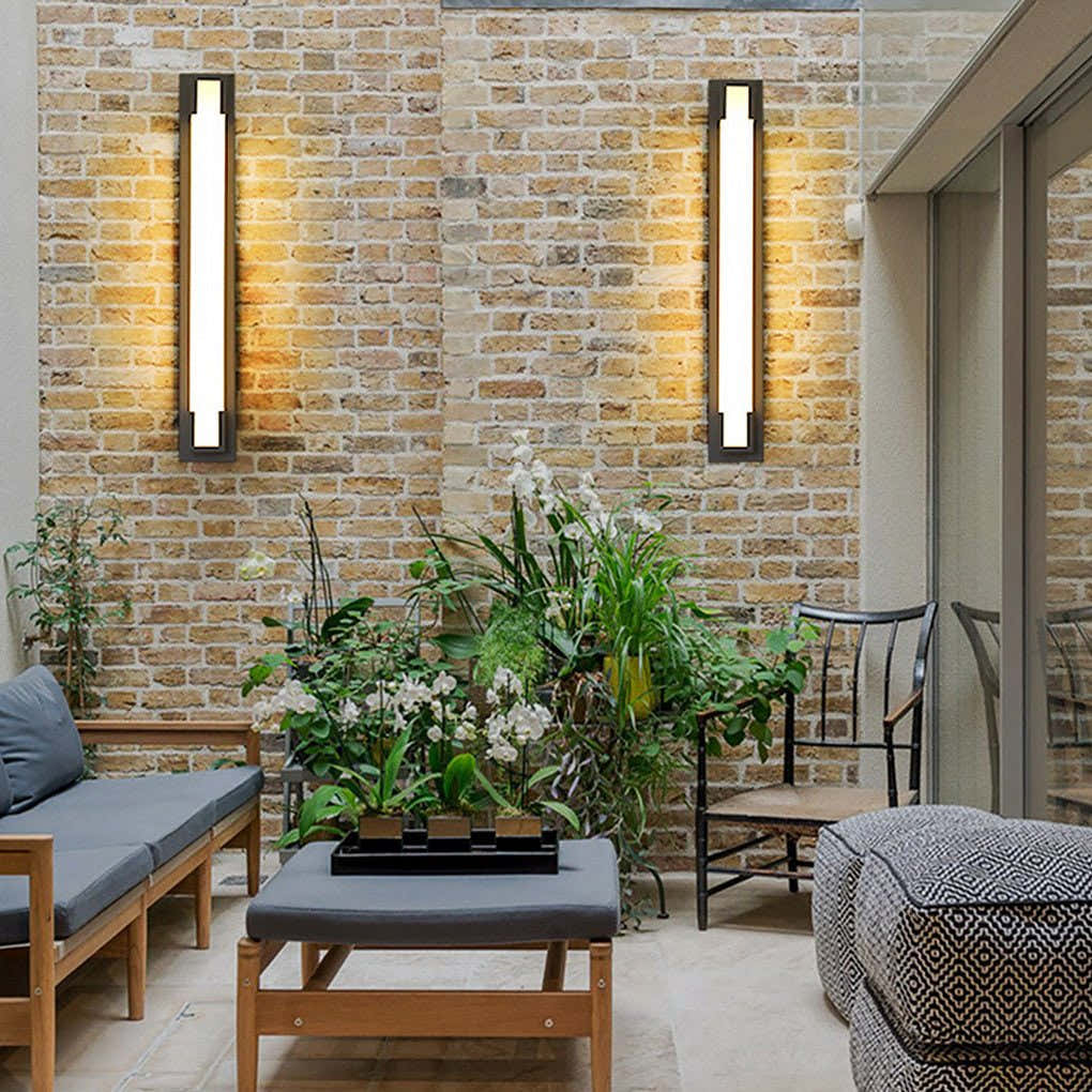 Cosmolume Rectangular Outdoor Wall Light