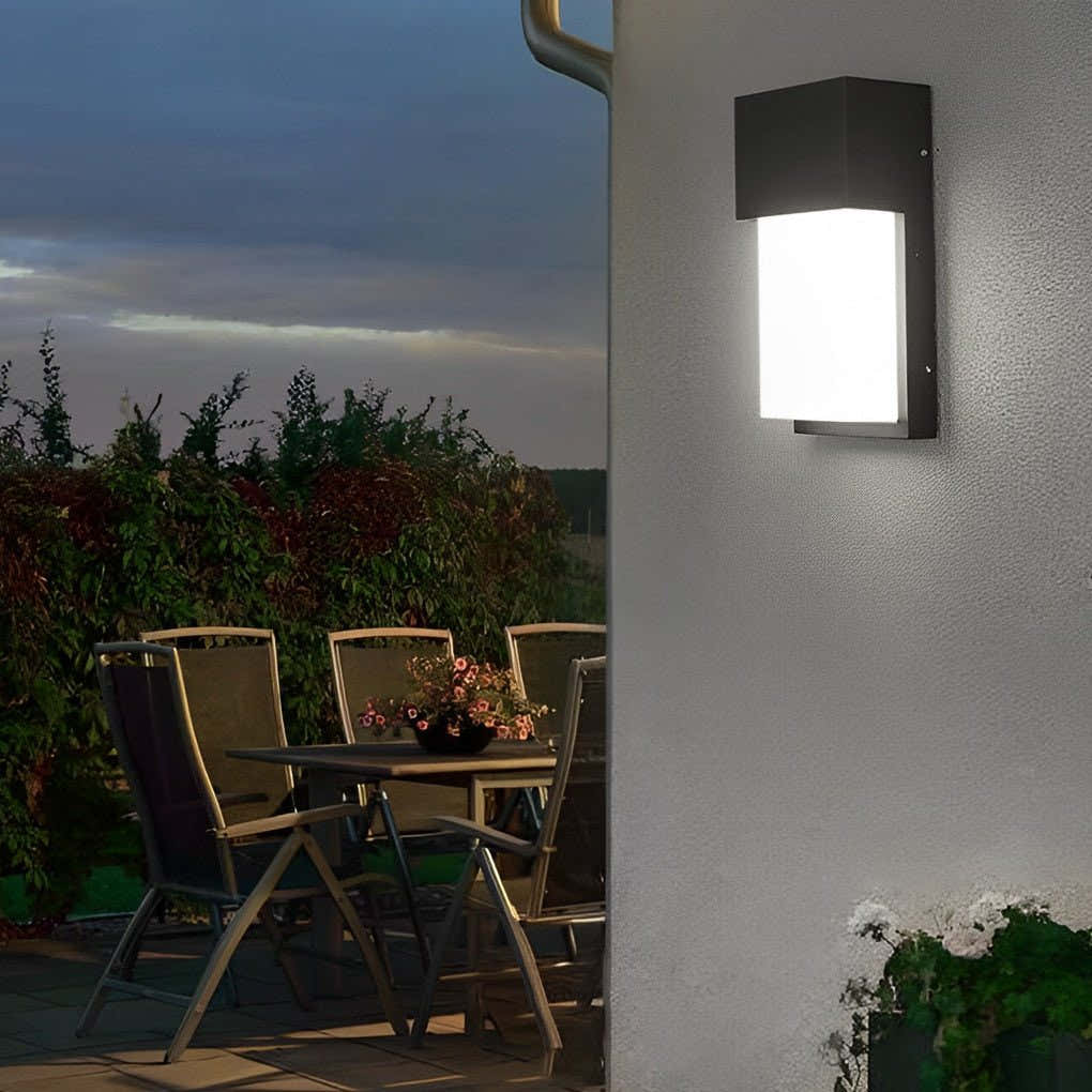Rampart Rectangular Waterproof Outdoor Wall Light