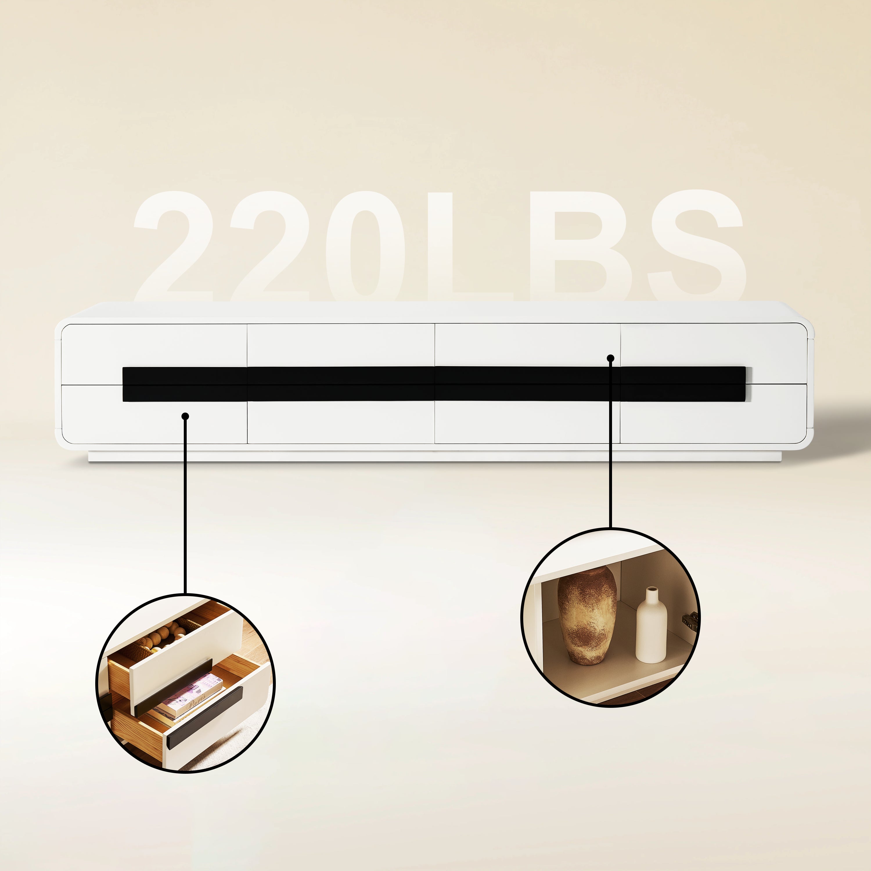 Soren Media Console 80" W