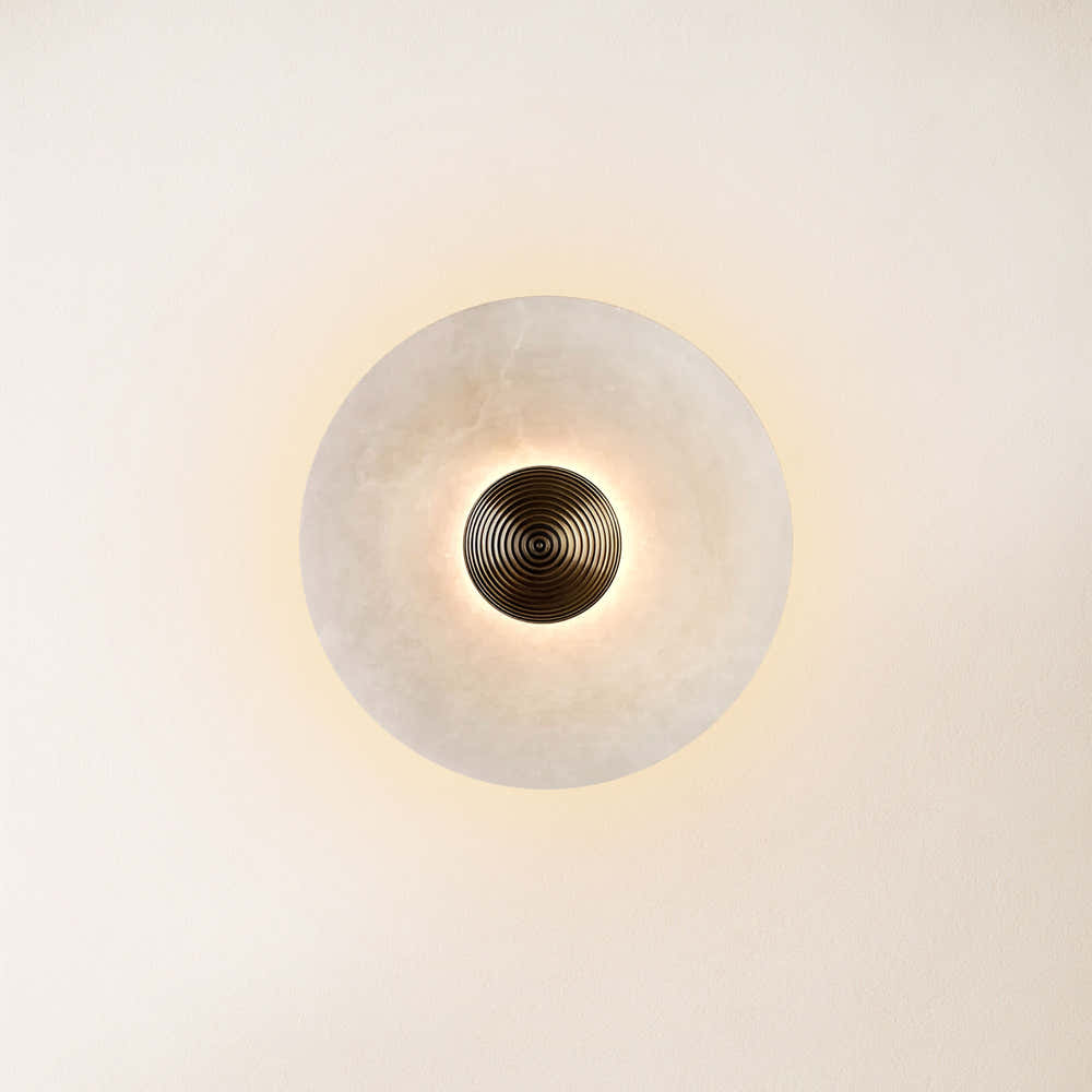 Miles Alabaster Wall Sconce 8"D
