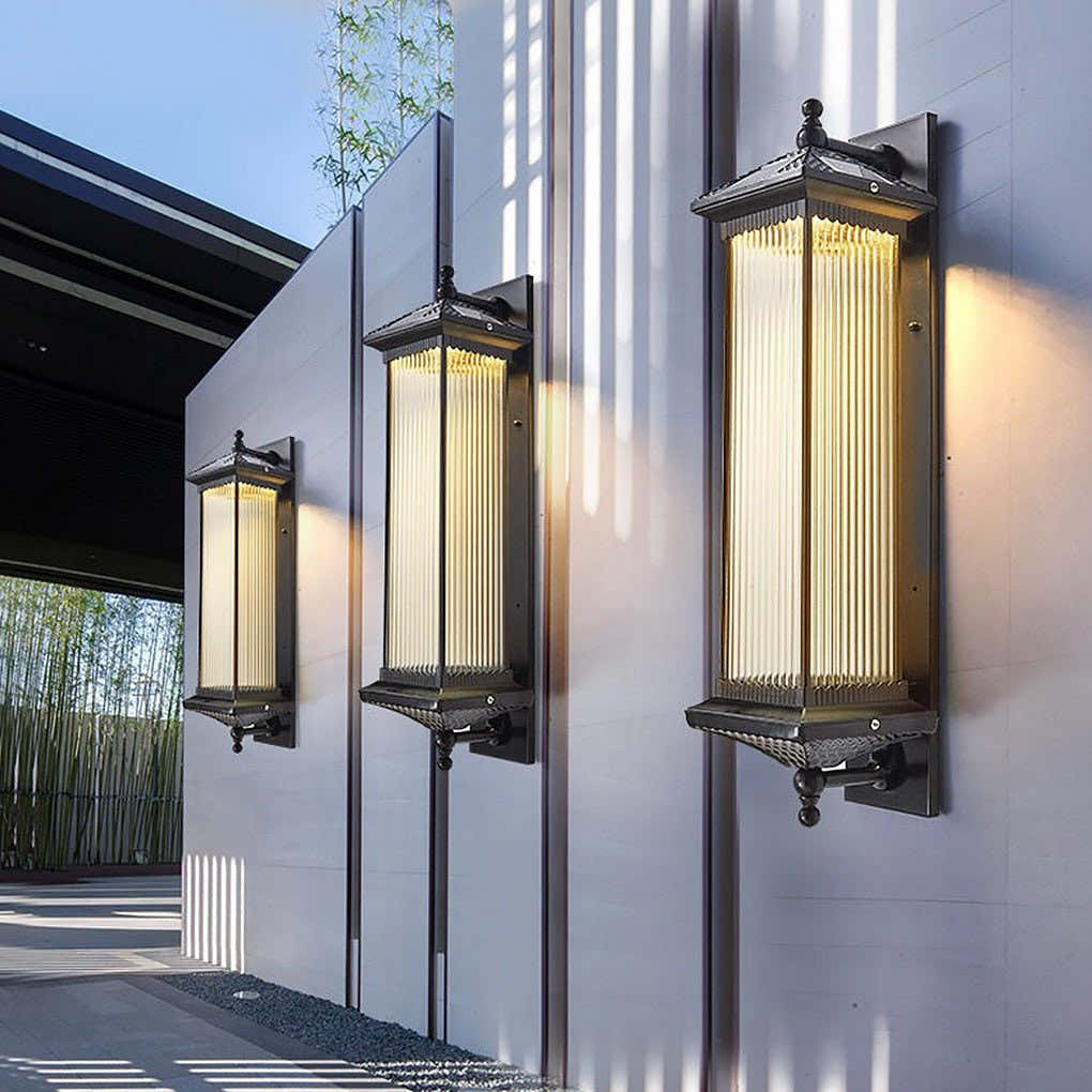 Prismyn IP55 Waterproof Solar Outdoor Wall Light