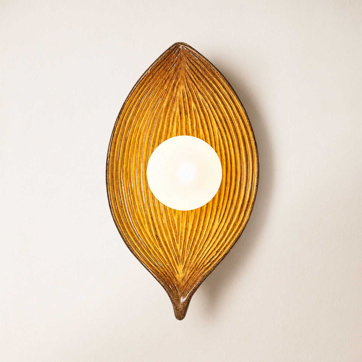 Sylvara Resin Leaf Wall Sconce