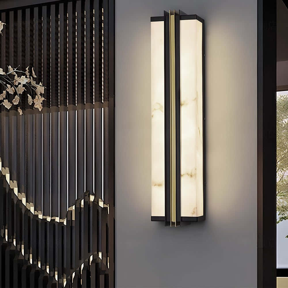 Voidray Resin Marble Shade Outdoor Wall Light