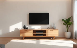 how tall should a media console be