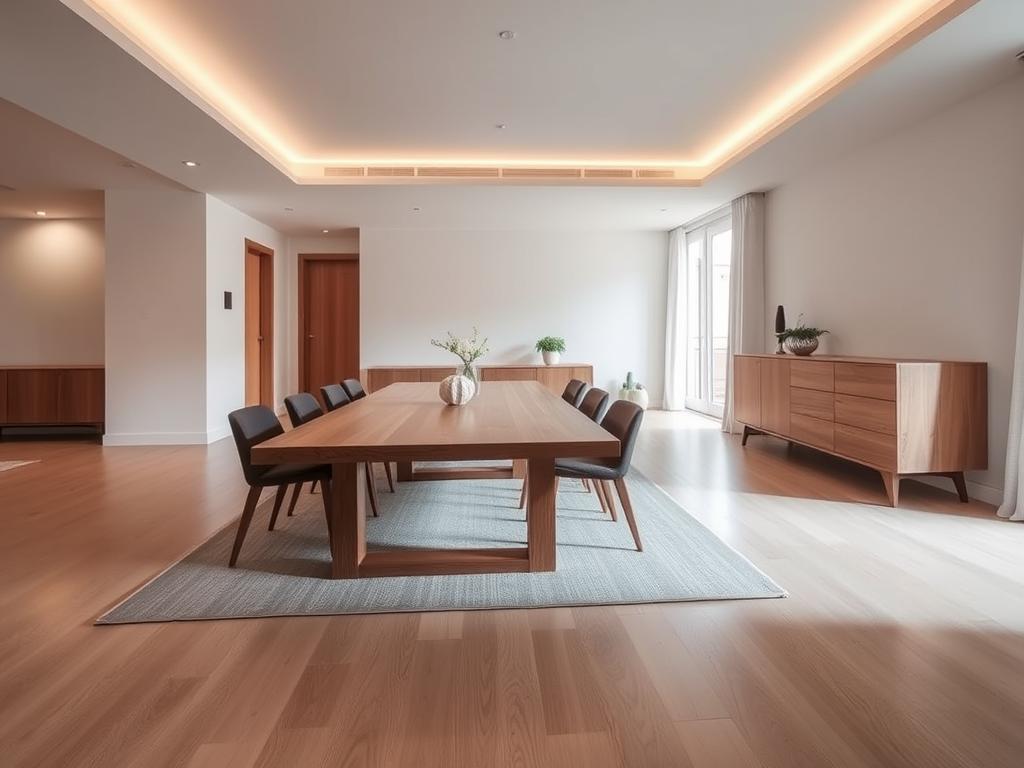 how big should a sideboard be compared to dining table