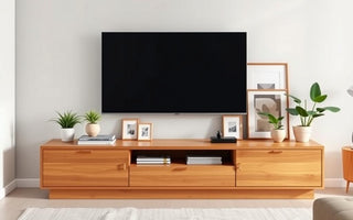 what size media console for 55 tv