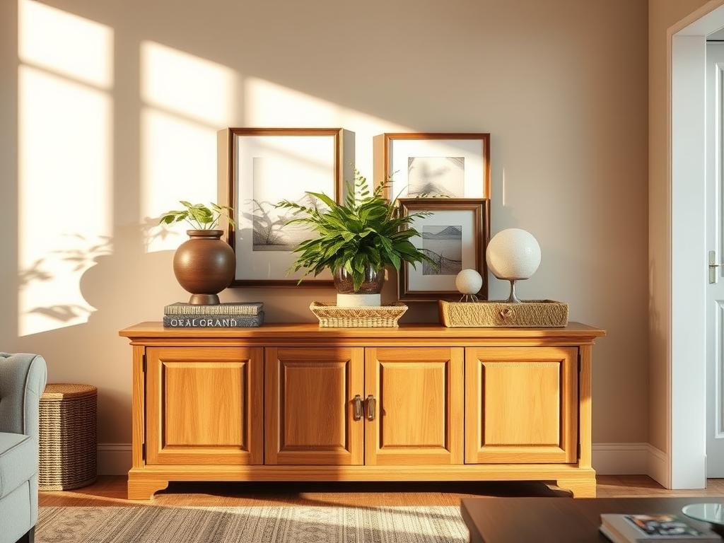 how to decorate a sideboard