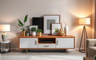 how to decorate a media console