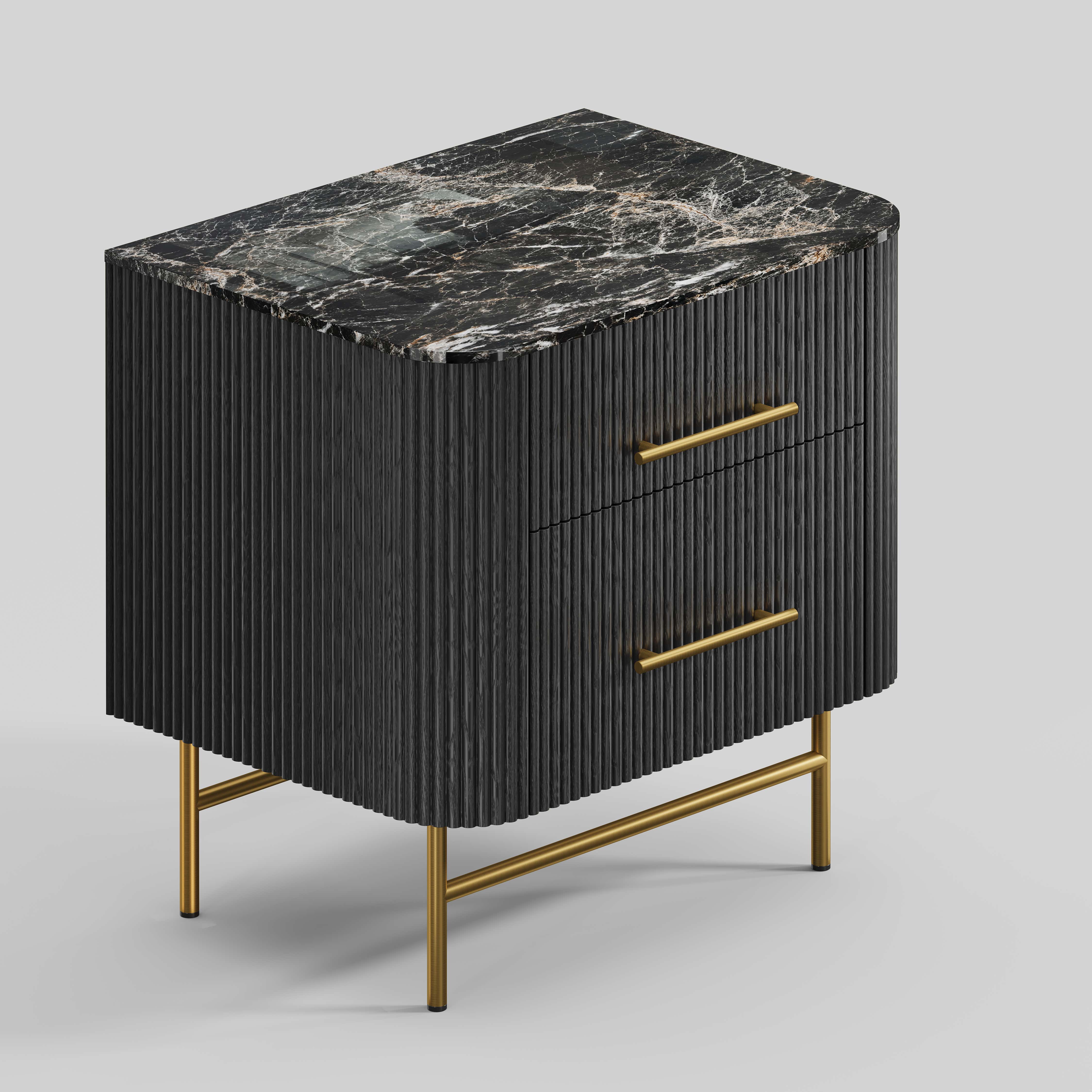 Ewan Sintered Stone Nightstand 26"W