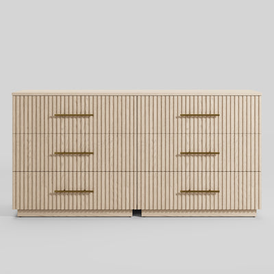 Holt 63“ Oak 6-Drawer Chest(Set of 2)