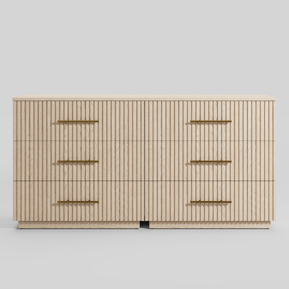 Holt 63“ Oak 6-Drawer Chest(Set of 2)