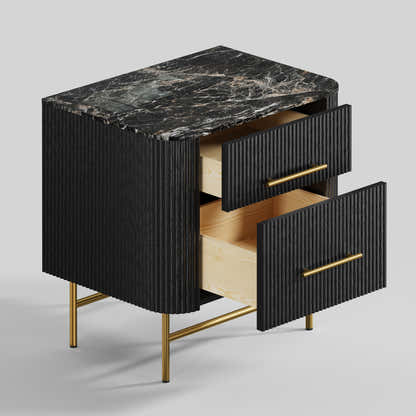 Ewan Sintered Stone Nightstand 26"W