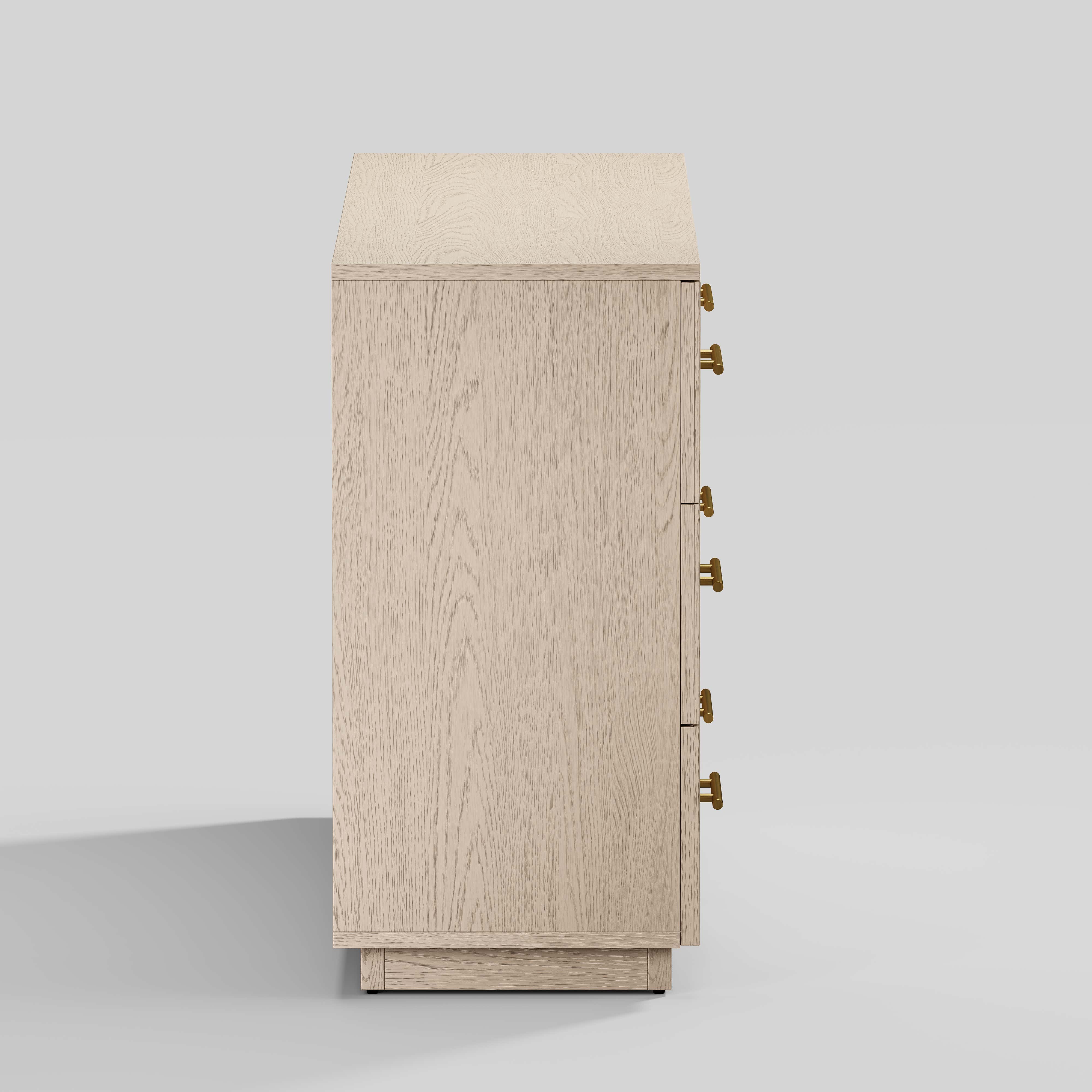 Holt 63“ Oak 6-Drawer Chest(Set of 2)