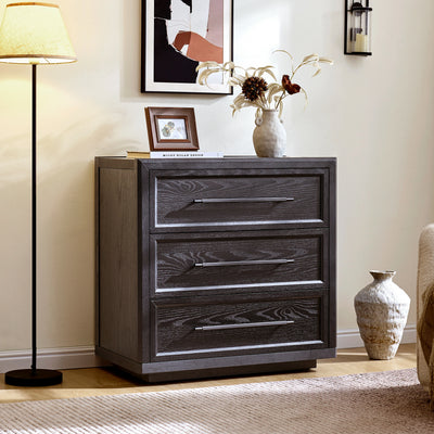 Alvar 30″ Oak 3-Drawer Chest