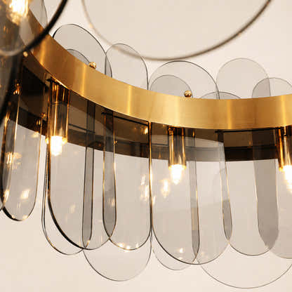 Prismora Glass Round Chandelier
