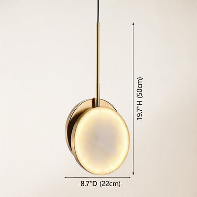 Mintreux Moonshade Alabaster Pendant 8''D