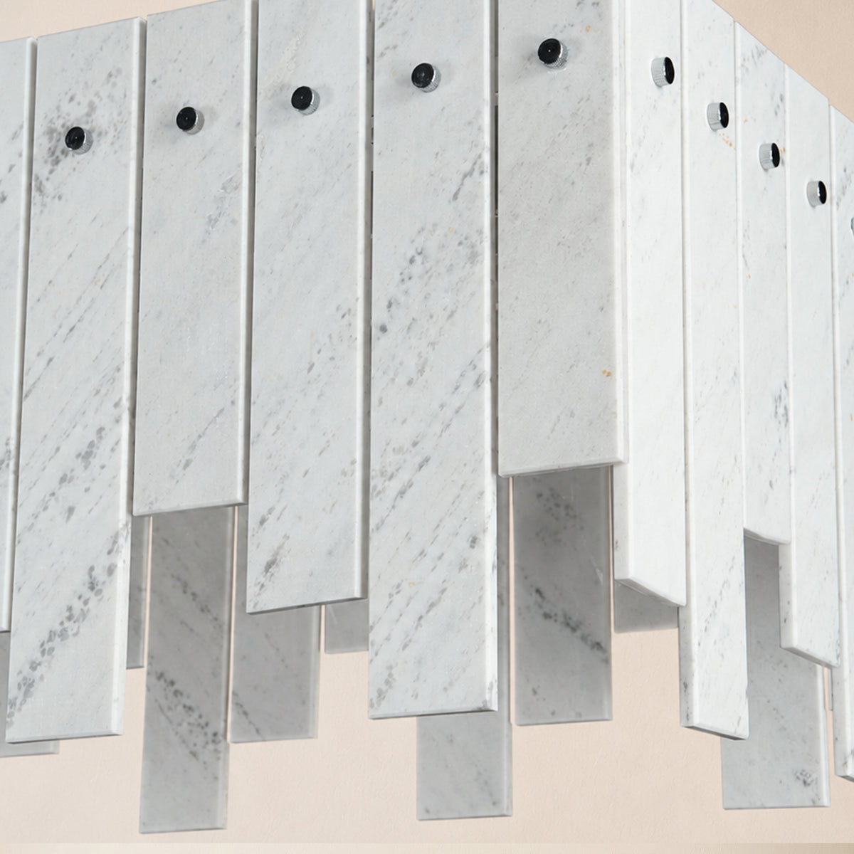 Pietra White Marble Rectangular Chandelier 36" 40"W