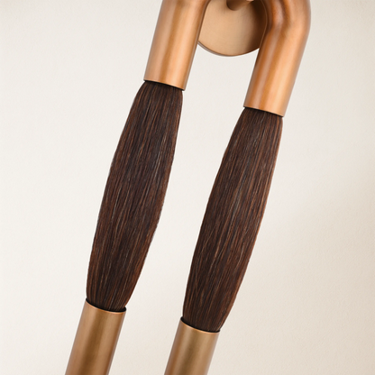 Horsehair Solid Brass Wall Sconce 30''H